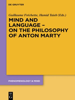 cover image of Mind and Language – On the Philosophy of Anton Marty